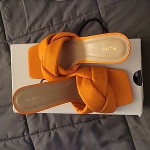 Orange Aldo Sandals never worn